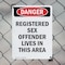 Signmission Portrait Registered Sex Offender, 18 in W x Rectangle, Aluminum OS-2PACK-DS-A-1824-V-1986 - alternate 3